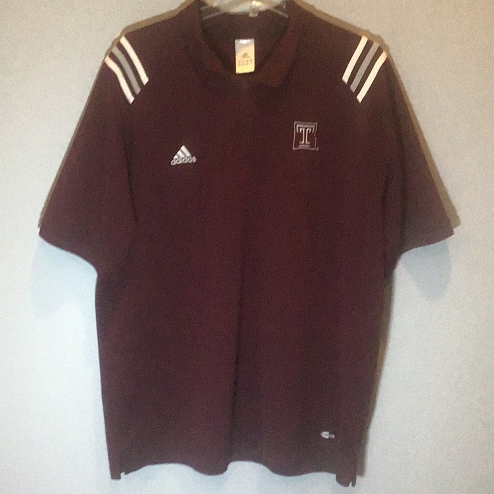 Adidas Temple University polo shirt